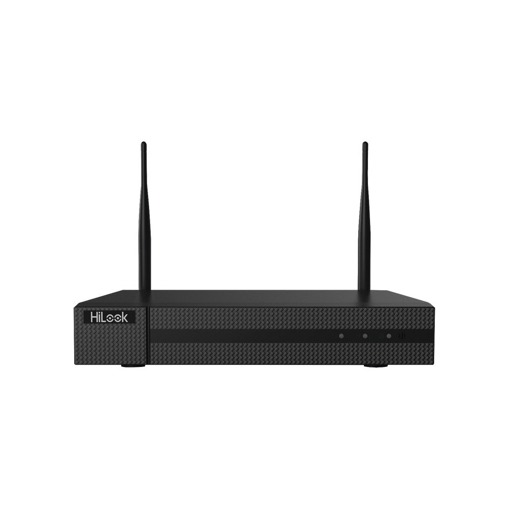 NVR 4 Megapixel / 4 canales IP / 1 Bahía de Disco Duro / 2 Antenas WIFI / Salida de Vídeo Full HD