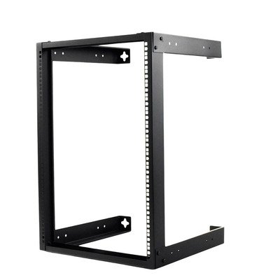 Rack Abierto de montaje en Pared, de 19in, 16 unidades de rack