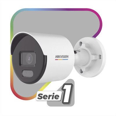 Camara Bala IP 2 Megapixel / Imagen a Color 24/7 / PoE / Lente 2.8 mm / Luz Blanca 30 mts / Exterior IP67 / dWDR / ONVIF